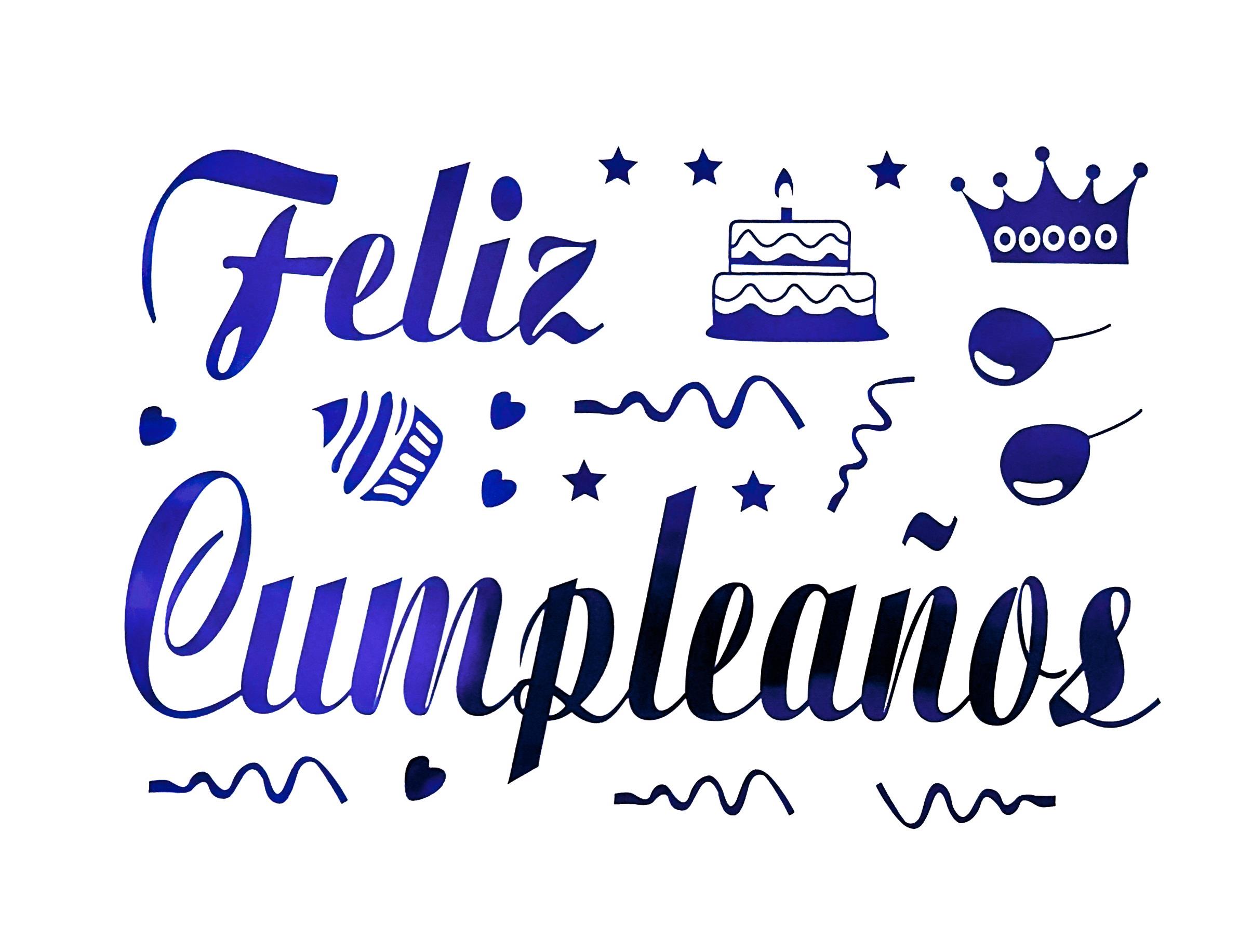 FELİZ COMPLEANOS RENKLİ YAPIŞKANLI BALON STİCKER