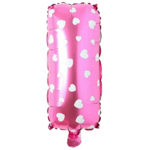 I- HARF 16 İNC PEMBE RENK BALON 36 CM