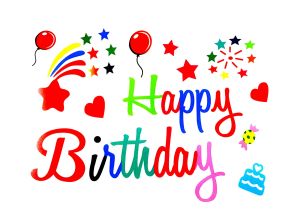 HAPPY BİRTHDAY RENKLİ YAPIŞKANLI BALON STİCKER