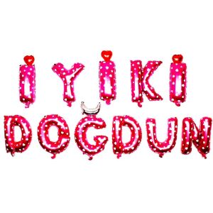 İYİKİ DOĞDUN PEMBE SET BALON