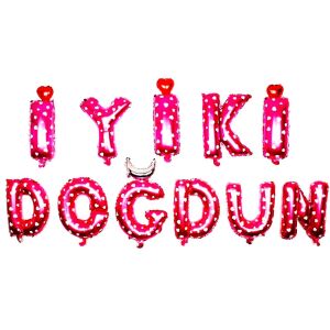 İYİKİ DOĞDUN PEMBE SET BALON