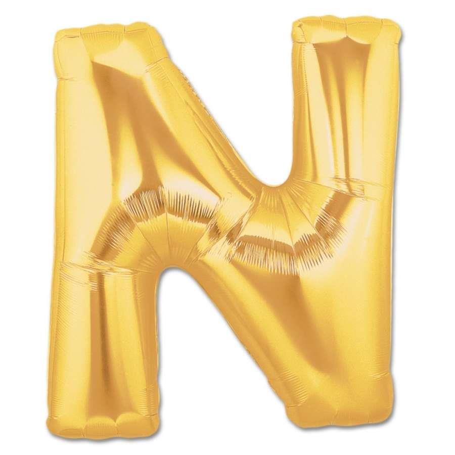 N- HARF 32 İNC GOLD RENK BALON 76 CM