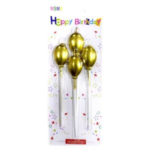 4 LÜ ÇUBUKLU BALON GOLD MUM 13.5CM