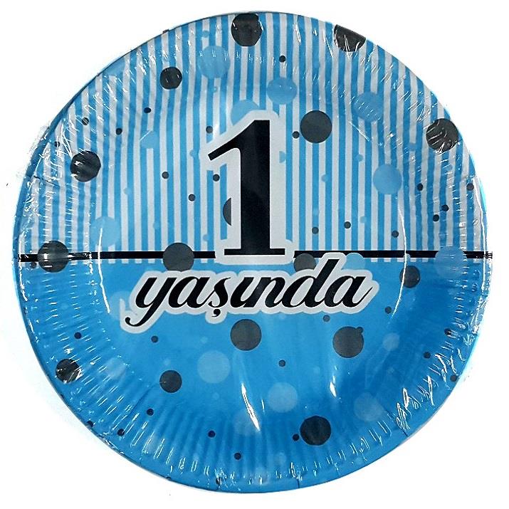 8 Lİ 1 YAŞ MAVİ TABAK