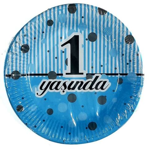 8 Lİ 1 YAŞ MAVİ TABAK