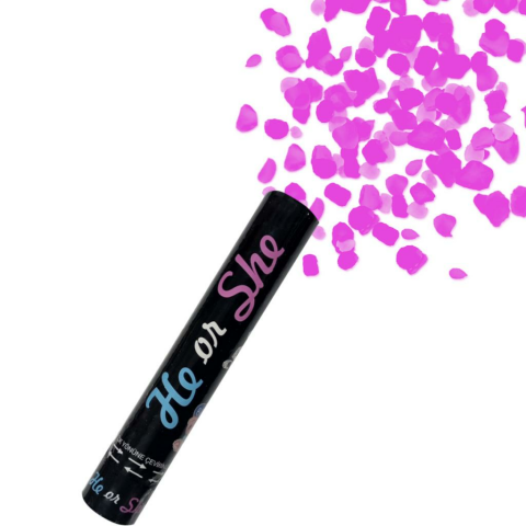 30 CM CİNSİYET PEMBE KONFETİ