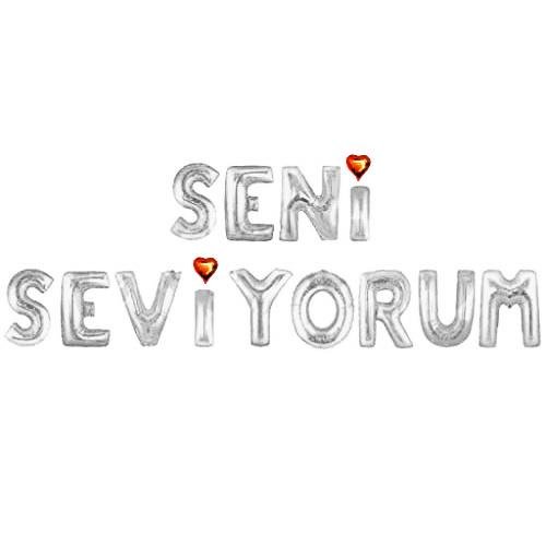 SENİ SEVİYORUM GÜMÜŞ SET BALON