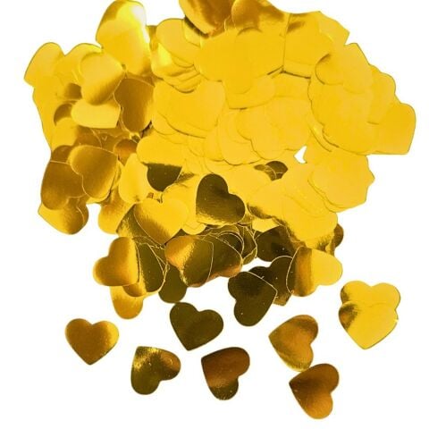 METALİZE BALON İÇİ KALP GOLD PUL