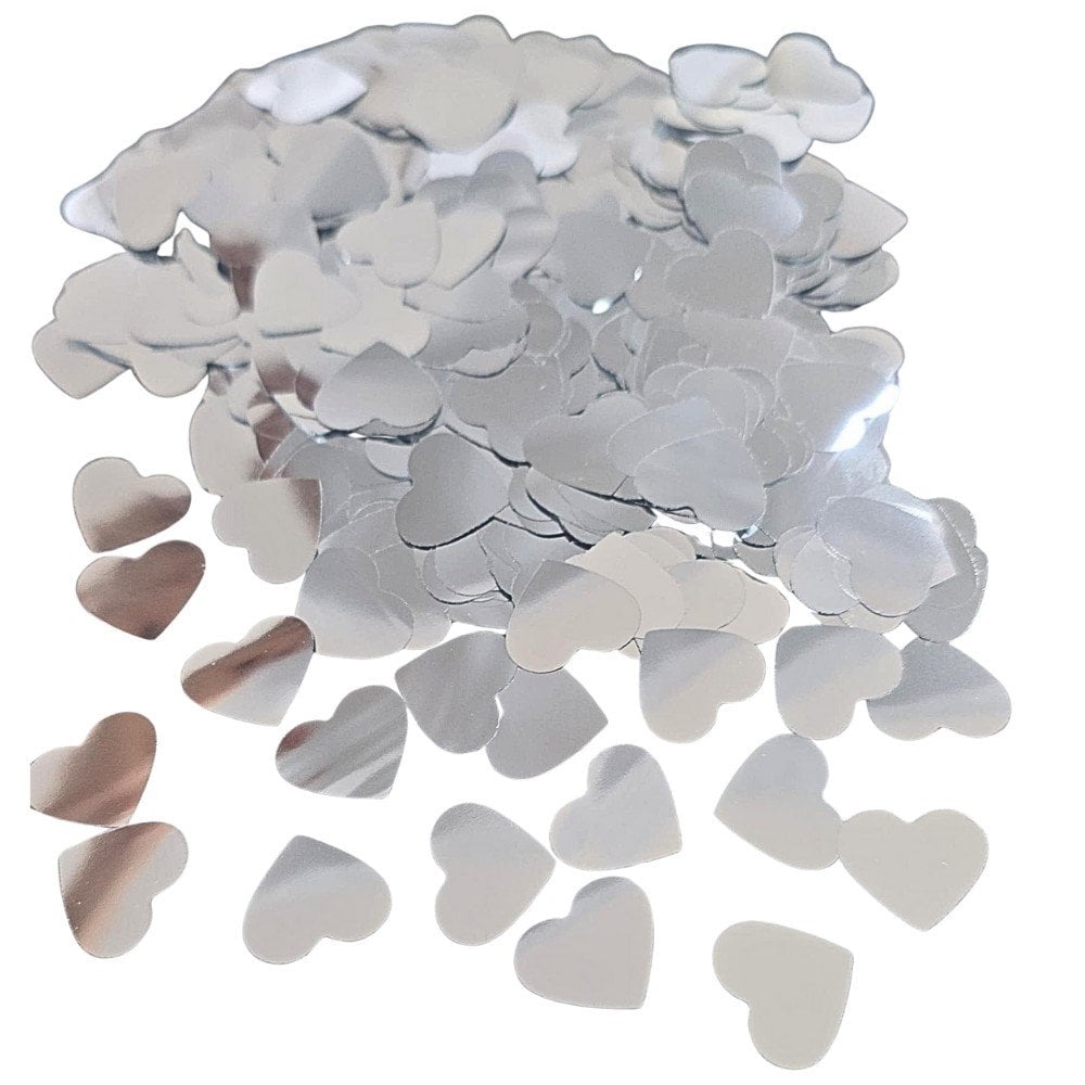 METALİZE BALON İÇİ KALP GÜMÜŞ PUL