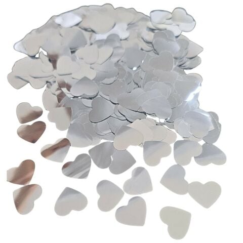 METALİZE BALON İÇİ KALP GÜMÜŞ PUL