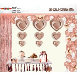 9 LU 3D KALP ROSEGOLD TAVAN SÜS