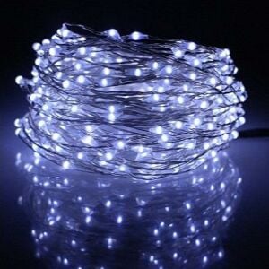 10 MT 3 PİLLİ SİLİKON BEYAZ LED