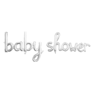 BABY SHOWER GÜMÜŞ SET FOLYO BALON