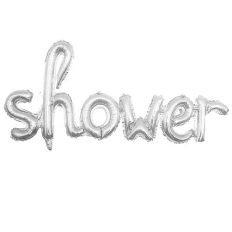 SHOWER GÜMÜŞ FOLYO BALON 47*107,5