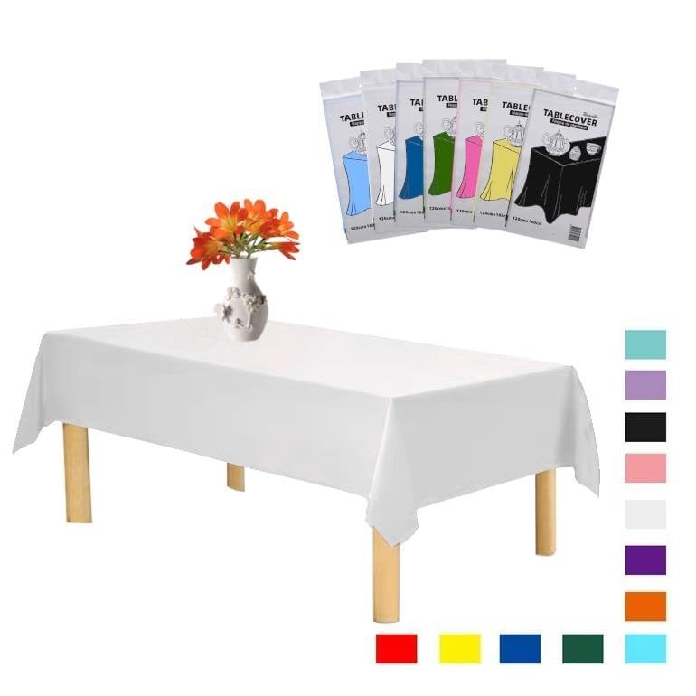 PLASTİK BEYAZ MASA ÖRTÜSÜ 120*180cm