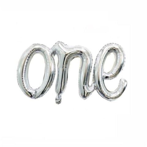 ONE GÜMÜŞ FOLYO BALON  50*107