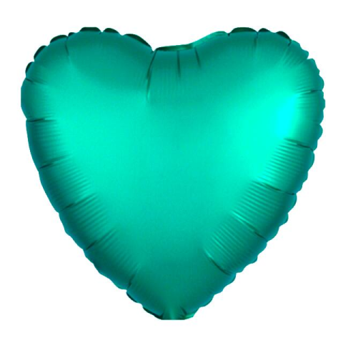 18 İNC KALP YEŞİL RENK FOLYO BALON