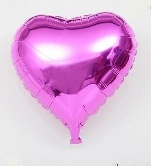 18 İNC KALP PEMBE RENK FOLYO BALON