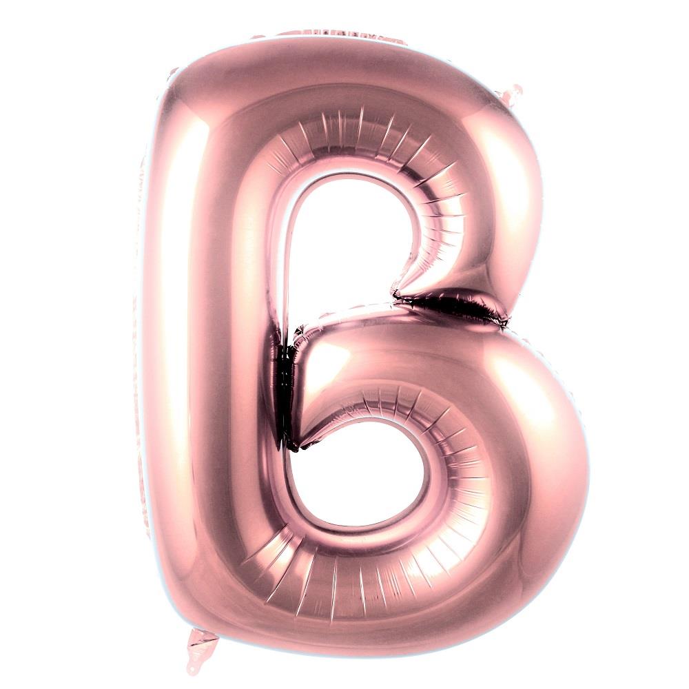 B- HARF 40 İNC ROSEGOLD RENK BALON 100 CM