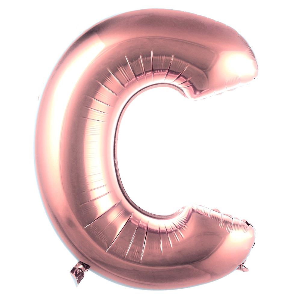 C- HARF 40 İNC ROSEGOLD RENK BALON 100 CM