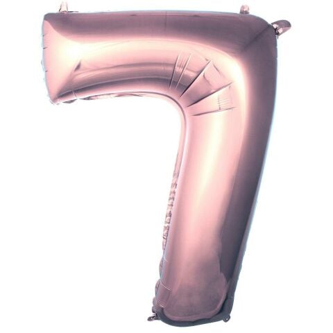7- RAKAM 40 İNC ROSEGOLD RENK BALON 100 CM