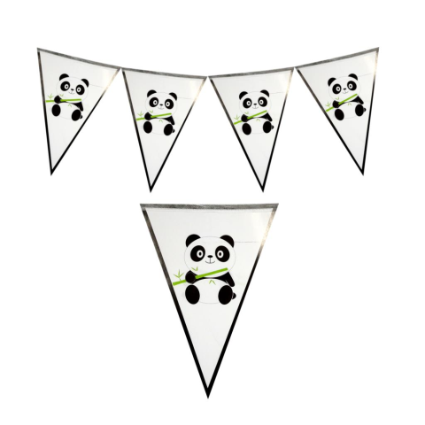 PANDA İYİKİ DOĞDUN ÜÇGEN FLAMA