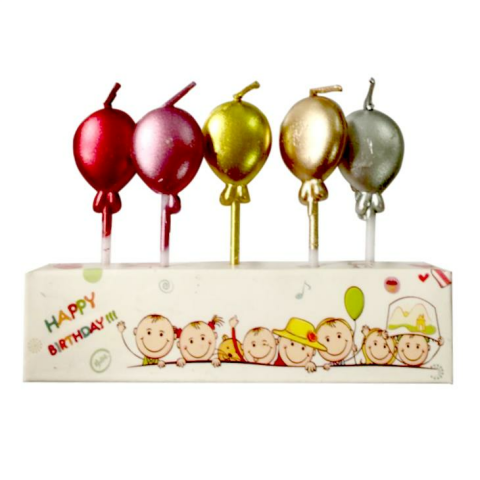 5Lİ CROM BALON MUM PK:12