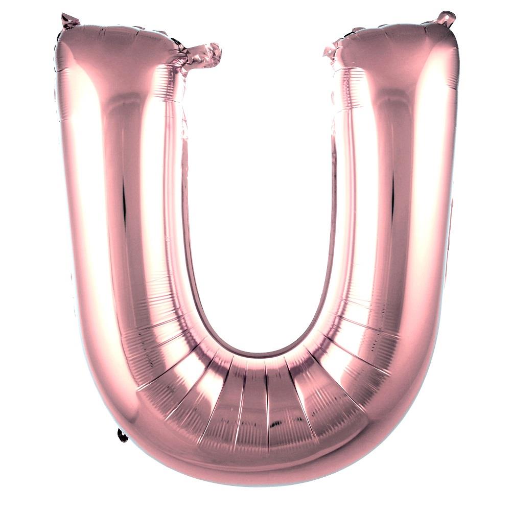 U- HARF 40 İNC ROSEGOLD RENK BALON 100 CM