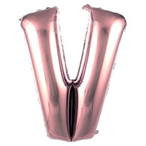 V- HARF 40 İNC ROSEGOLD RENK BALON 100 CM
