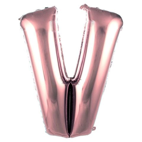 V- HARF 40 İNC ROSEGOLD RENK BALON 100 CM