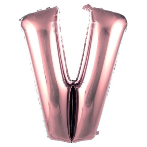V- HARF 40 İNC ROSEGOLD RENK BALON 100 CM