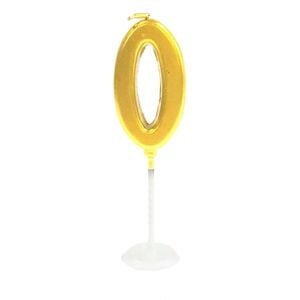 KÜÇÜK BOY 0 RAKAM GOLD MUM 8CM PK:100 KL:1000
