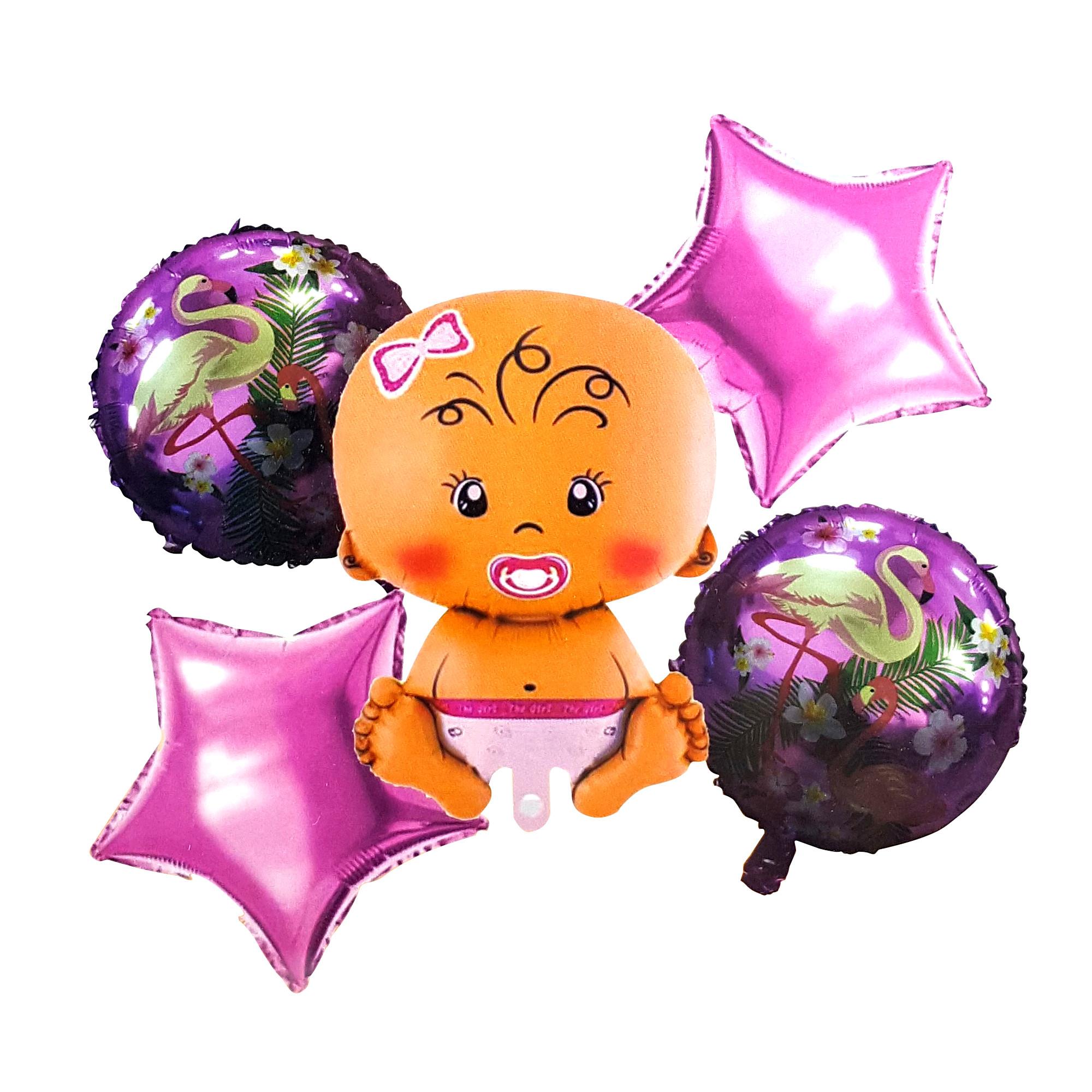 BEBEK PEMBE 5Lİ SET BALON