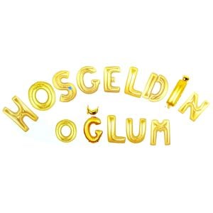 HOŞGELDİN OĞLUM GOLD SET BALON