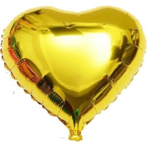 34 İNC KALP GOLD FOLYO BALON 100 CM
