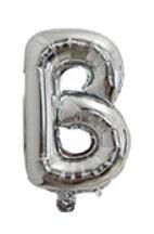B- HARF 32 İNC GÜMÜŞ RENK BALON 76 CM