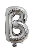 B- HARF 32 İNC GÜMÜŞ RENK BALON 76 CM