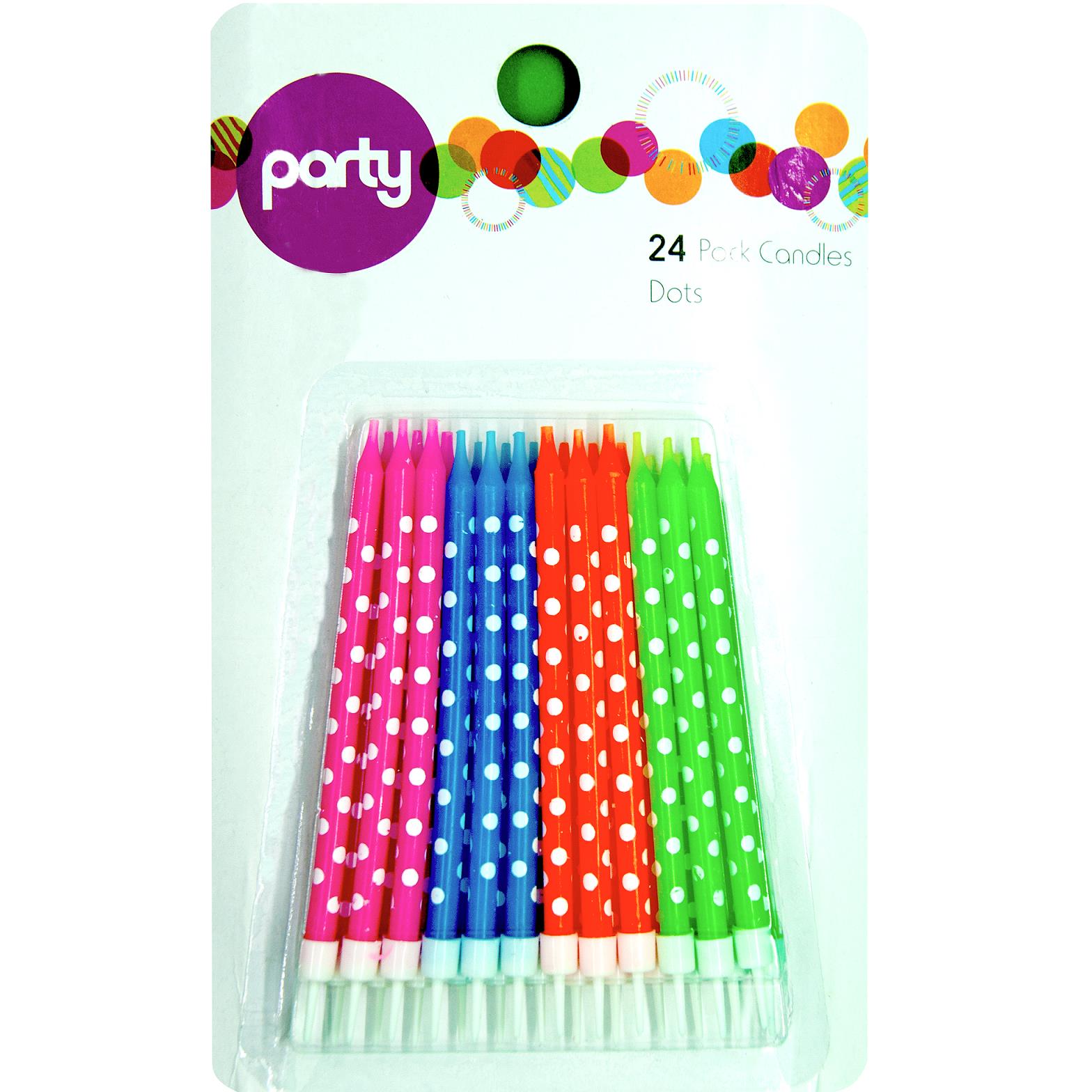 24 LÜ PUANLI RENKLİ MUM