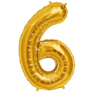 6- RAKAM 32 İNC GOLD RENK BALON 76 CM