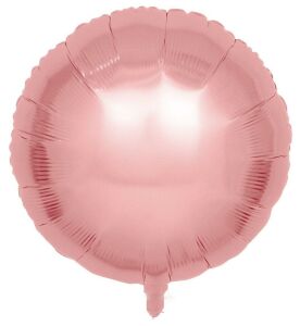 18 İNC YUVARLAK ROSEGOLD RENK FOLYO BALON 43*43