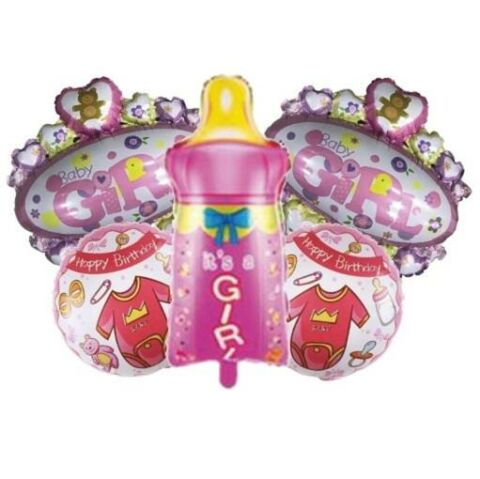 BİBERON PEMBE 5Lİ SET BALON