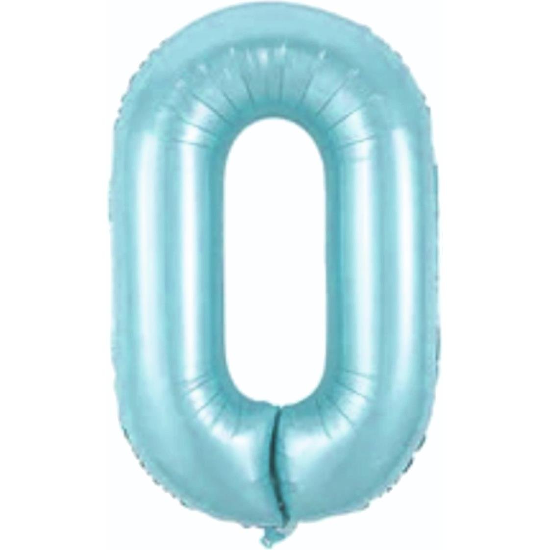 0- RAKAM 34 İNC MAVİ RENK BALON 76 CM