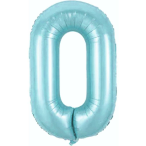 0- RAKAM 34 İNC MAVİ RENK BALON 76 CM