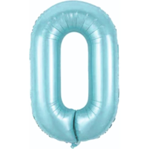 0- RAKAM 34 İNC MAVİ RENK BALON 76 CM