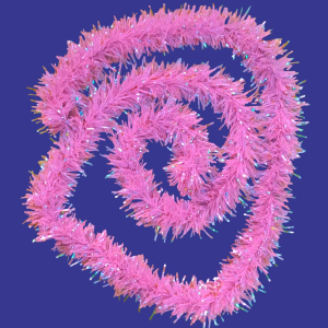 2 MT TEKLİ METALİZE HOLOGRAM PEMBE SİM BAĞ