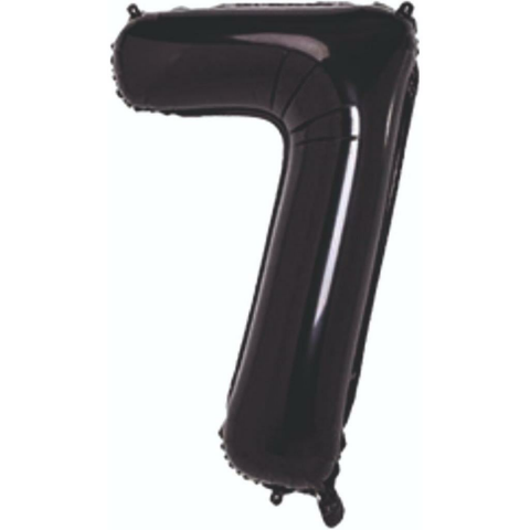7- RAKAM 34 İNC SİYAH RENK BALON 76 CM