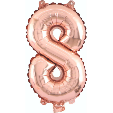 8- RAKAM 34 İNC ROSEGOLD RENK BALON 76 CM