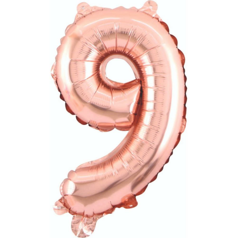 9- RAKAM 34 İNC ROSEGOLD RENK BALON 76 CM