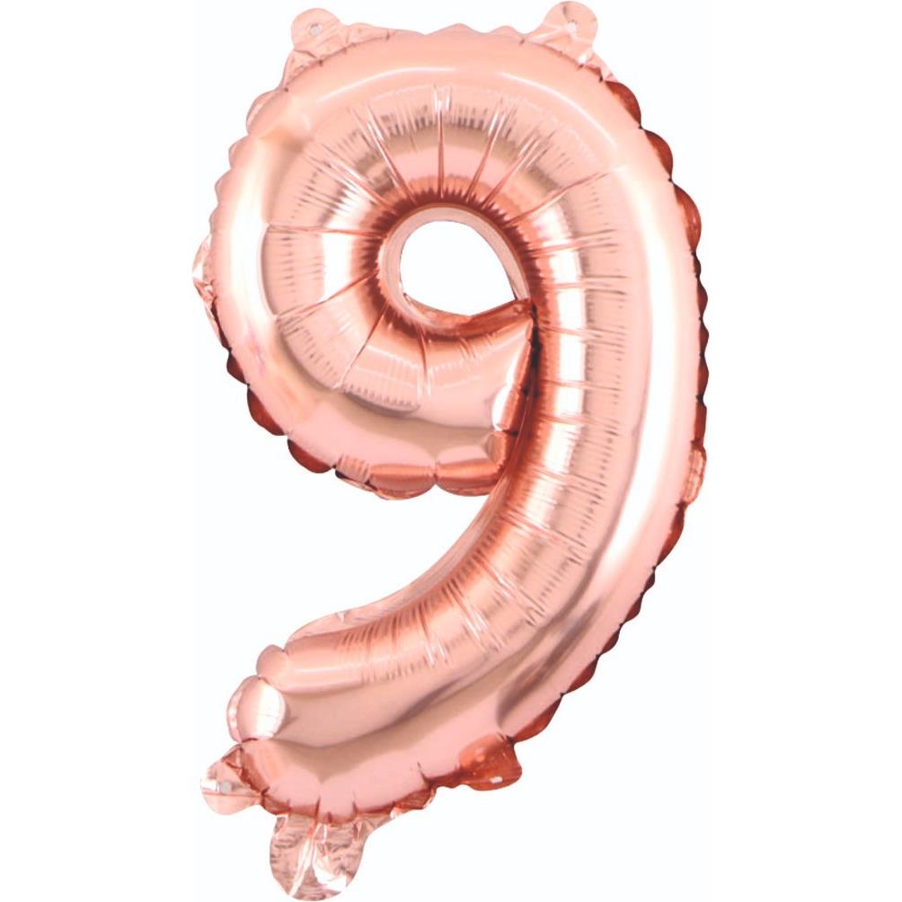 9- RAKAM 34 İNC ROSEGOLD RENK BALON 76 CM