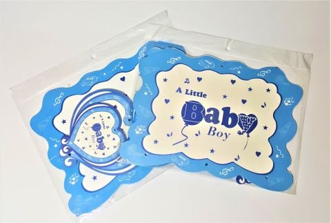 BABY MAVİ ROZET BÜYÜK TAVAN SÜS